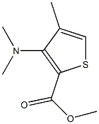 METHYL 3-DIMETHYLAMINO-4-METHYLTHIOPHENE-2-CARBOXYLATE Struktur