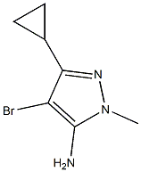 4-BROMO-5-CYCLOPROPYL-2-METHYL-2H-PYRAZOL-3-YLAMINE Struktur