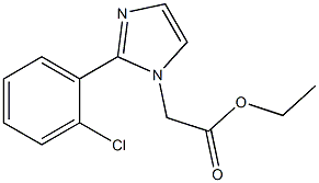 [2-(2-CHLORO-PHENYL)-IMIDAZOL-1-YL]-ACETIC ACID ETHYL ESTER Struktur