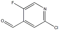 2-chloro-5-fluoropyridine-4-carbaldehyde Struktur