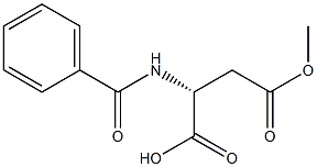 N-BENZOYL-D-ASPARTICACIDBETA-METHYLESTER Struktur