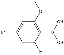 4-Bromo-2-fluoro-6-methoxybenzeneboronic acid 97% Struktur