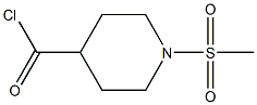 1-(Methylsulphonyl)piperidine-4-carbonyl chloride Struktur