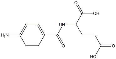 2-[(4-Aminobenzoyl)amino]pentane-1,5-dioic acid Struktur