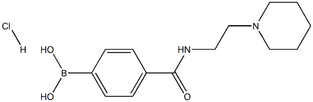 4-[(2-Piperidin-1-ylethyl)carbamoyl]benzeneboronic acid hydrochloride 98% Struktur