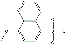 8-Methoxyquinoline-5-sulphonyl chloride Struktur