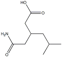 3-ISO-BUTYL-GLUTARIC ACID MONOAMIDE Struktur