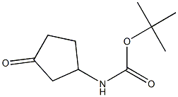 3-OXOCYCLOPENTYLCARBAMIC ACID, 1,1-DIMETHYLETHYL ESTER Struktur