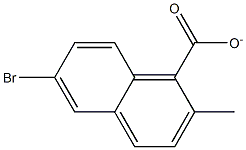 6-BROMO-2-METHYL NAPHTHOATE Struktur