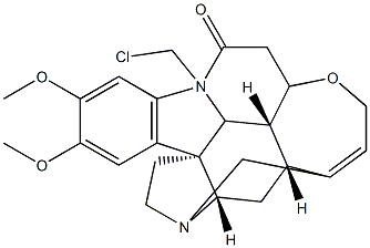 N-chloromethylbrucine Struktur