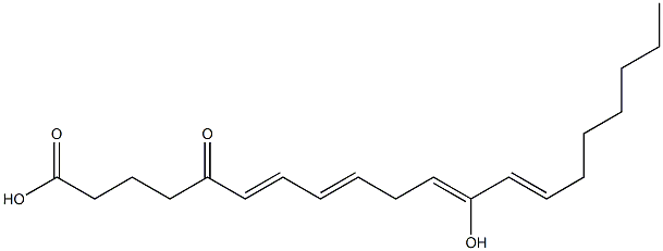 5-oxo-12-hydroxy-6,8,11,13-eicosatetraenoic acid Struktur