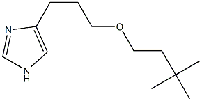 3-(1H-imidazol-4-yl)propyl 3,3-dimethylbutyl ether Struktur