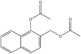 2-hydroxymethyl-1-naphthol diacetate Struktur