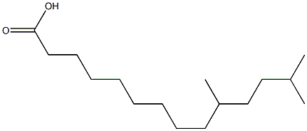 10,13-dimethyltetradecanoic acid Struktur