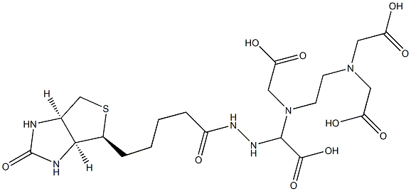 biotinyl-hydrazino-EDTA Struktur