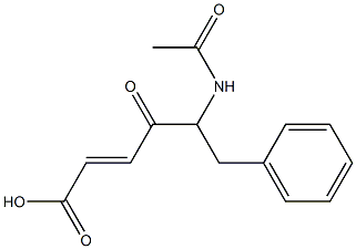 5-acetamido-4-oxo-6-phenylhex-2-enoic acid Struktur