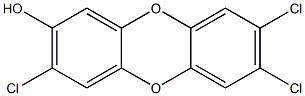 2-HYDROXY-3,7,8-TRICHLORODIBENZO-PARA-DIOXIN Struktur