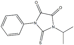 1-isopropyl-3-phenyl-2-thioxoimidazolidine-4,5-dione Struktur