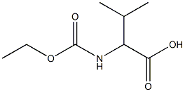 2-[(ethoxycarbonyl)amino]-3-methylbutanoic acid Struktur