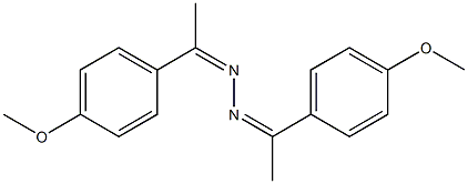 1,2-di[1-(4-methoxyphenyl)ethylidene]hydrazine Struktur