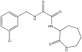 N1-(3-chlorobenzyl)-N2-(2-oxoazepan-3-yl)ethanediamide Struktur