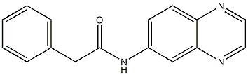 2-phenyl-N-(6-quinoxalinyl)acetamide Struktur