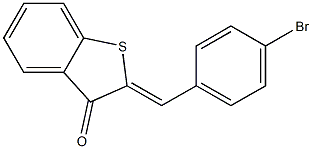 2-(4-bromobenzylidene)-2,3-dihydrobenzo[b]thiophen-3-one Struktur