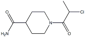 1-(2-chloropropanoyl)piperidine-4-carboxamide Struktur