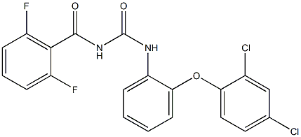 N-[2-(2,4-dichlorophenoxy)phenyl]-N'-(2,6-difluorobenzoyl)urea Struktur