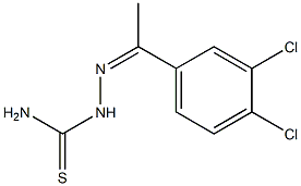 2-[1-(3,4-dichlorophenyl)ethylidene]hydrazine-1-carbothioamide Struktur