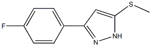 3-(4-fluorophenyl)-5-(methylsulfanyl)-1H-pyrazole Struktur