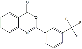 2-[3-(trifluoromethyl)phenyl]-4H-3,1-benzoxazin-4-one Struktur