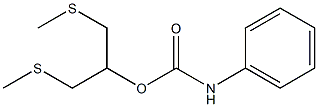 2-(methylthio)-1-[(methylthio)methyl]ethyl N-phenylcarbamate Struktur