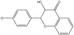 2-(4-chlorophenyl)-3-hydroxychroman-4-one Struktur