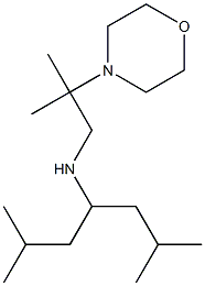 (2,6-dimethylheptan-4-yl)[2-methyl-2-(morpholin-4-yl)propyl]amine Struktur