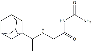 (2-{[1-(adamantan-1-yl)ethyl]amino}acetyl)urea Struktur