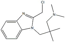 (2-{[2-(chloromethyl)-1H-1,3-benzodiazol-1-yl]methyl}-2-methylpropyl)dimethylamine Struktur