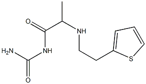 (2-{[2-(thiophen-2-yl)ethyl]amino}propanoyl)urea Struktur