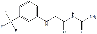 (2-{[3-(trifluoromethyl)phenyl]amino}acetyl)urea Struktur