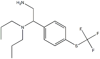 (2-amino-1-{4-[(trifluoromethyl)sulfanyl]phenyl}ethyl)dipropylamine Struktur