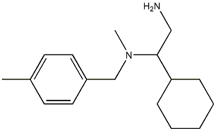 (2-amino-1-cyclohexylethyl)(methyl)[(4-methylphenyl)methyl]amine Struktur