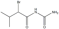 (2-bromo-3-methylbutanoyl)urea Struktur