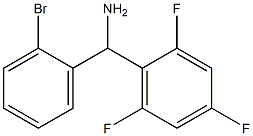 (2-bromophenyl)(2,4,6-trifluorophenyl)methanamine Struktur