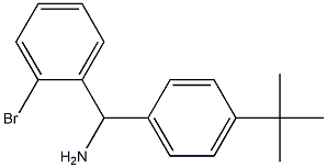 (2-bromophenyl)(4-tert-butylphenyl)methanamine Struktur