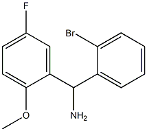 (2-bromophenyl)(5-fluoro-2-methoxyphenyl)methanamine Struktur