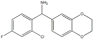 (2-chloro-4-fluorophenyl)(2,3-dihydro-1,4-benzodioxin-6-yl)methanamine Struktur