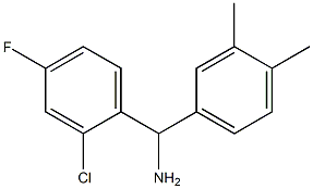 (2-chloro-4-fluorophenyl)(3,4-dimethylphenyl)methanamine Struktur