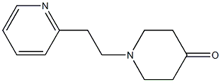 1-(2-pyridin-2-ylethyl)piperidin-4-one Struktur