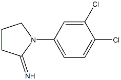 1-(3,4-dichlorophenyl)pyrrolidin-2-imine Struktur