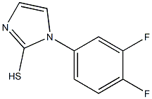 1-(3,4-difluorophenyl)-1H-imidazole-2-thiol Struktur